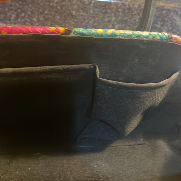 Handmade straw and leather hand bag - Picture 10 of 15